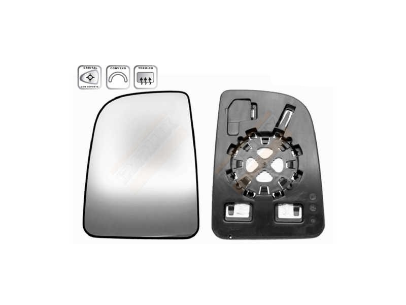 Recambio de cristal retrovisor derecho para mercedes-benz sprinter 3,5-t furgoneta (b907, b910) 319 cdi rwd (907.633, 907.635, 9