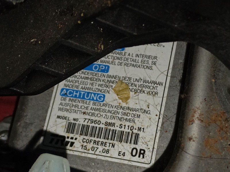 Recambio de centralita airbag para honda civic viii hatchback (fn, fk) 1.8 (fn1, fk2) referencia OEM IAM   