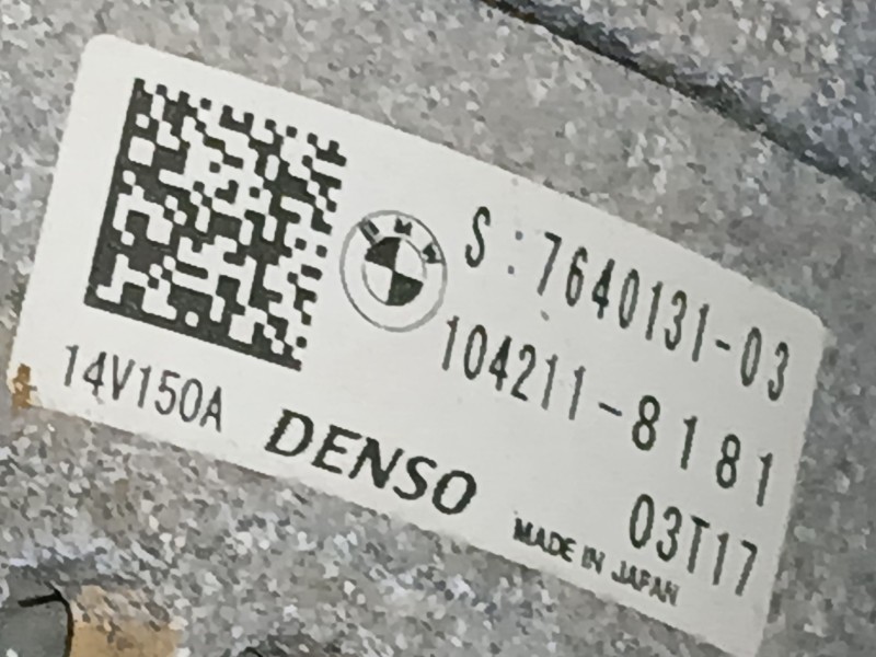 Recambio de alternador para bmw 1 (f20) 118 d referencia OEM IAM   