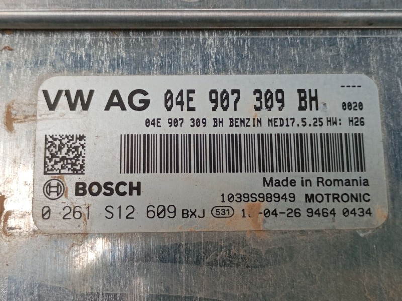 Recambio de centralita motor uce para seat leon (5f1) 1.4 tsi referencia OEM IAM 04E907309BH 0261S12609 