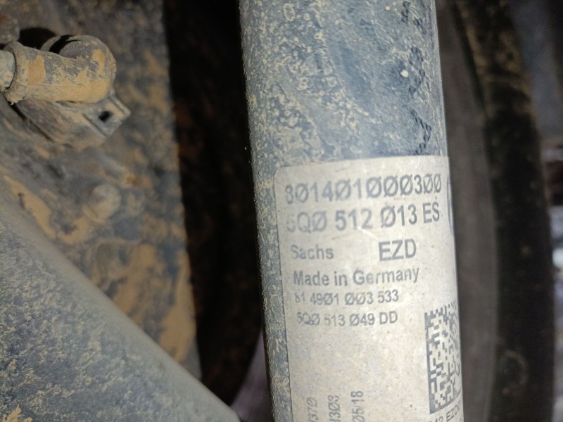 Recambio de amortiguador trasero derecho para seat leon (5f1) 1.4 tsi referencia OEM IAM 5Q0512013ES  