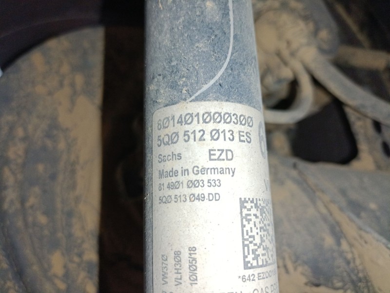 Recambio de amortiguador trasero izquierdo para seat leon (5f1) 1.4 tsi referencia OEM IAM 5Q0512013ES  