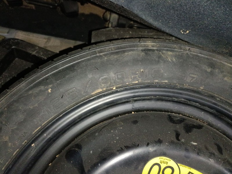 Recambio de neumatico repuesto para ford c-max ii (dxa/cb7, dxa/ceu) 1.6 tdci referencia OEM IAM T125/80/16  