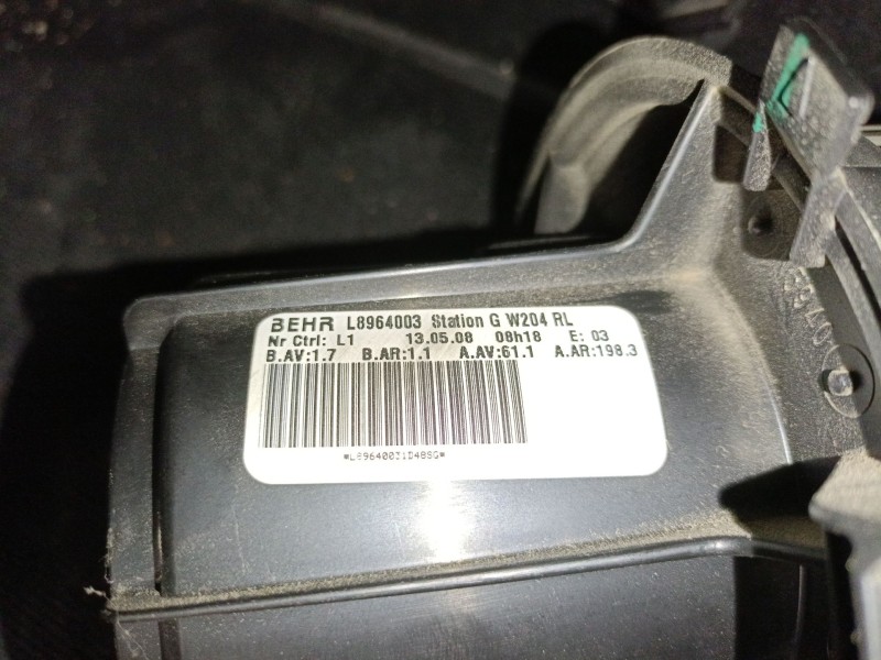 Recambio de ventilador calefaccion para mercedes-benz clase c t-model (s204) c 200 cdi (204.207) referencia OEM IAM L8964003  