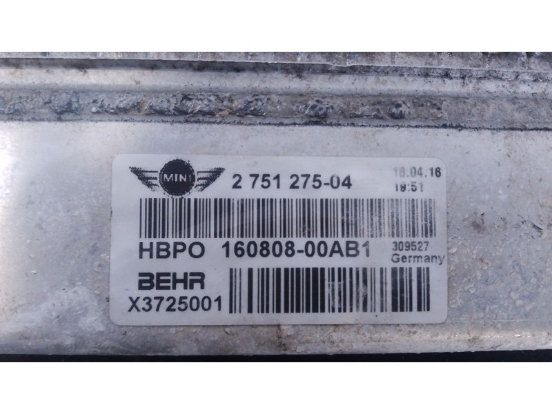 Recambio de radiador agua para mini mini countryman (r60) cooper d referencia OEM IAM   