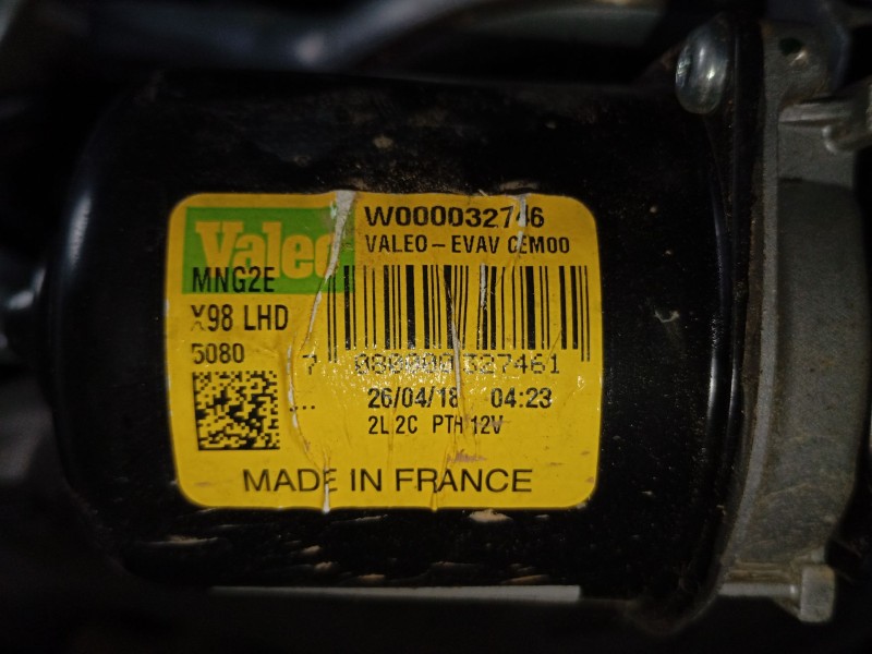 Recambio de motor limpia delantero para renault clio iv (bh_) 0.9 tce 90 lpg referencia OEM IAM 288008961R  