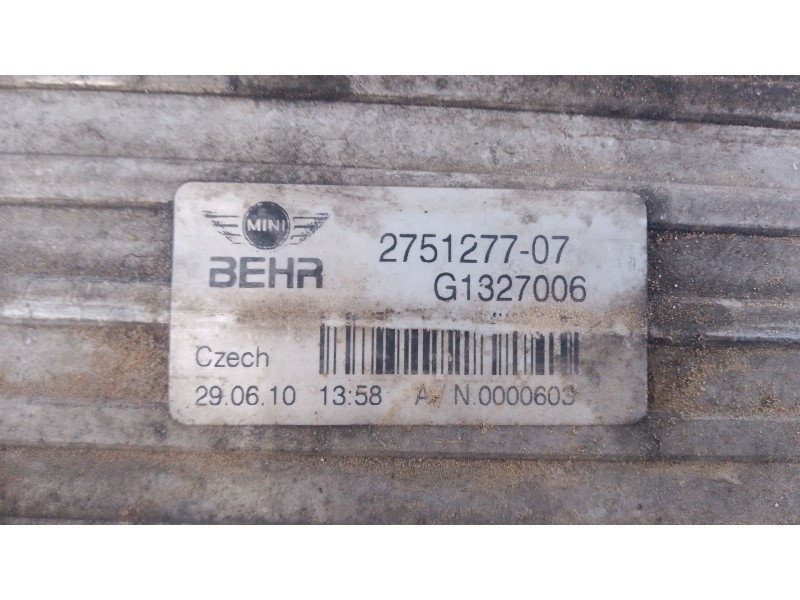 Recambio de intercooler para mini mini (r56) cooper d referencia OEM IAM   