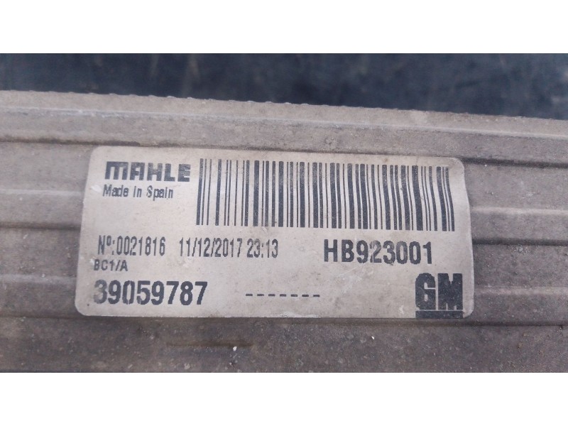 Recambio de intercooler para opel corsa e (x15) 1.3 cdti (08, 68) referencia OEM IAM   