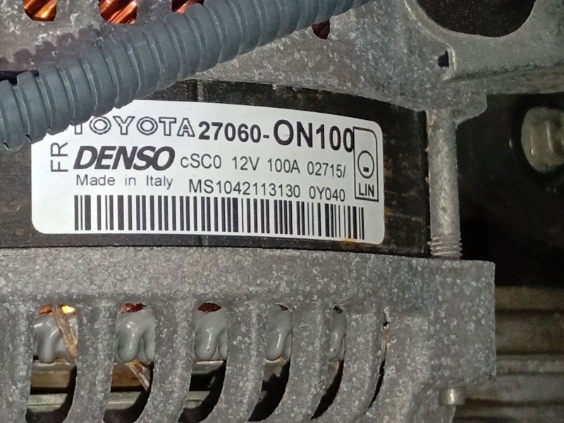 Recambio de alternador para toyota auris (_e18_) 1.4 d-4d (nde180_) referencia OEM IAM 27060ON100  