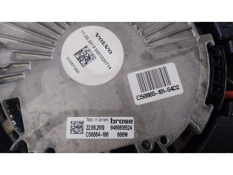 Recambio de electroventilador para volvo volvo s60 t4 referencia OEM IAM   