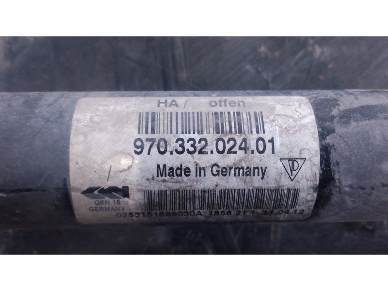 Recambio de transmision trasera derecha para porsche panamera 4 s referencia OEM IAM   