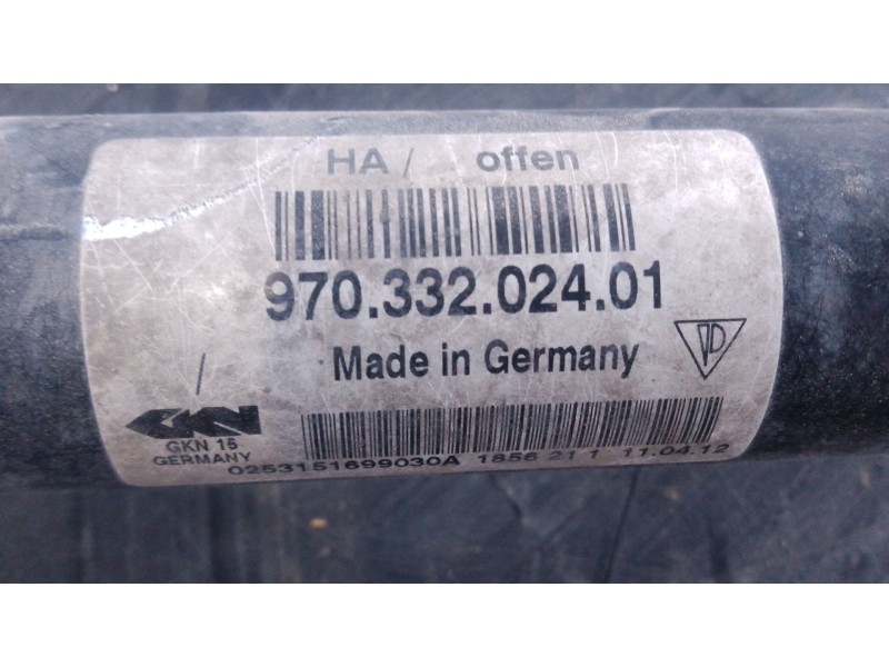 Recambio de transmision trasera izquierda para porsche panamera 4 s referencia OEM IAM 97033202401  