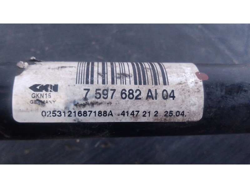 Recambio de transmision trasera derecha para bmw serie 3 touring (f31) 318d referencia OEM IAM 7597682AI  