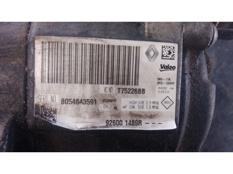 Recambio de compresor aire acondicionado para dacia lodgy (js_) 1.5 dci referencia OEM IAM   