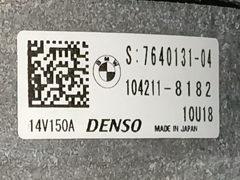 Recambio de alternador para bmw 3 gran turismo (f34) 320 d referencia OEM IAM   