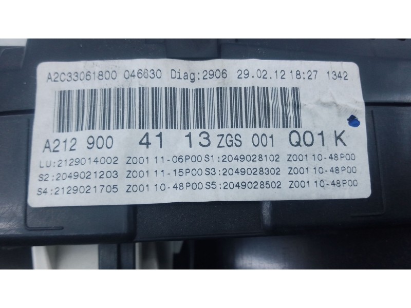 Recambio de cuadro instrumentos para mercedes-benz clase e coupé (c207) e 250 cdi / bluetec / d (207.303, 207.304) referencia OE