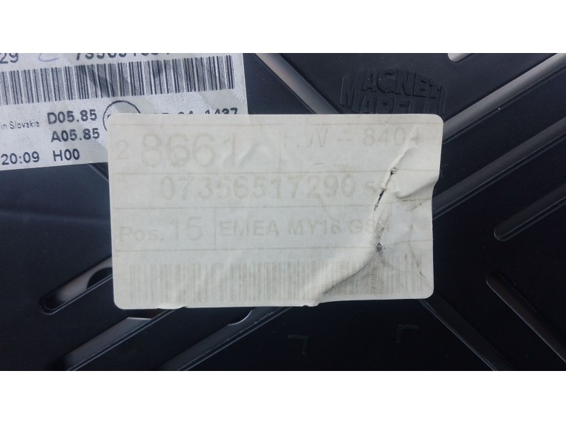 Recambio de cuadro instrumentos para jeep renegade suv (bu, b1, bv) 2.0 crd 4x4 referencia OEM IAM 735651729  