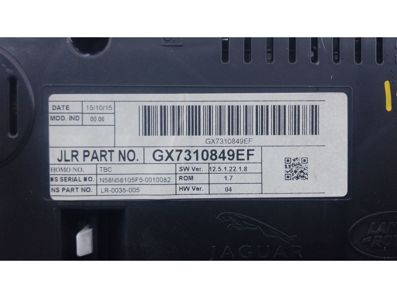 Recambio de cuadro instrumentos para jaguar xe (x760) 2.0 d referencia OEM IAM GX7310849EF  