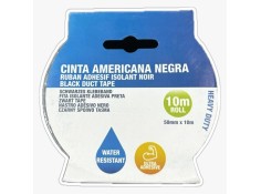 Recambio de ferreteria para universal cinta americana negra 50mm x 10m referencia OEM IAM HE0033 TIENDA 8435004915258