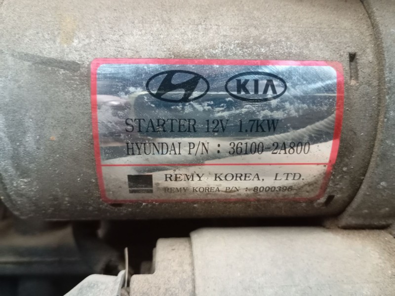 Recambio de motor arranque para hyundai ix35 (lm, el, elh) 1.7 crdi referencia OEM IAM 361002A800  