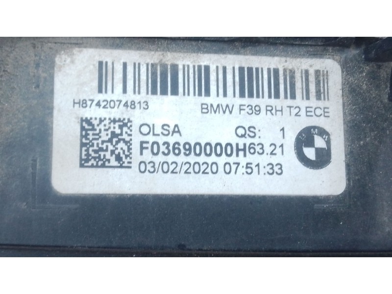 Recambio de piloto trasero derecho porton para bmw x2 (f39) sdrive 18 d referencia OEM IAM   