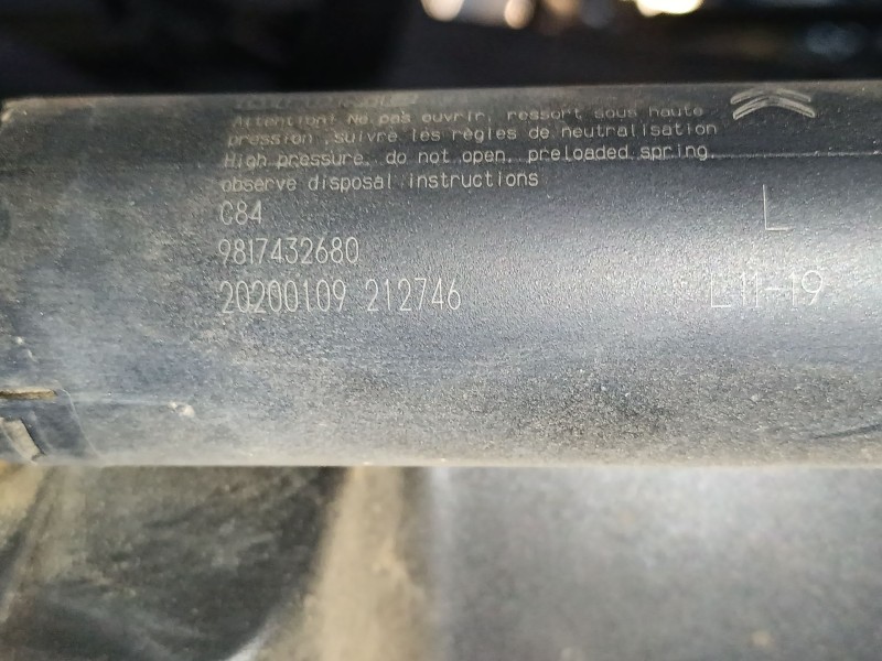 Recambio de amortiguador porton trasero izquierdo para citroën c5 aircross (ac_, aj_, ar_, a4_) 1.5 bluehdi 130 (acyhzj, acyhzr)