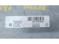 Recambio de centralita motor uce para dacia dokker furgoneta/monovolumen 1.6 referencia OEM IAM 237108193R   2