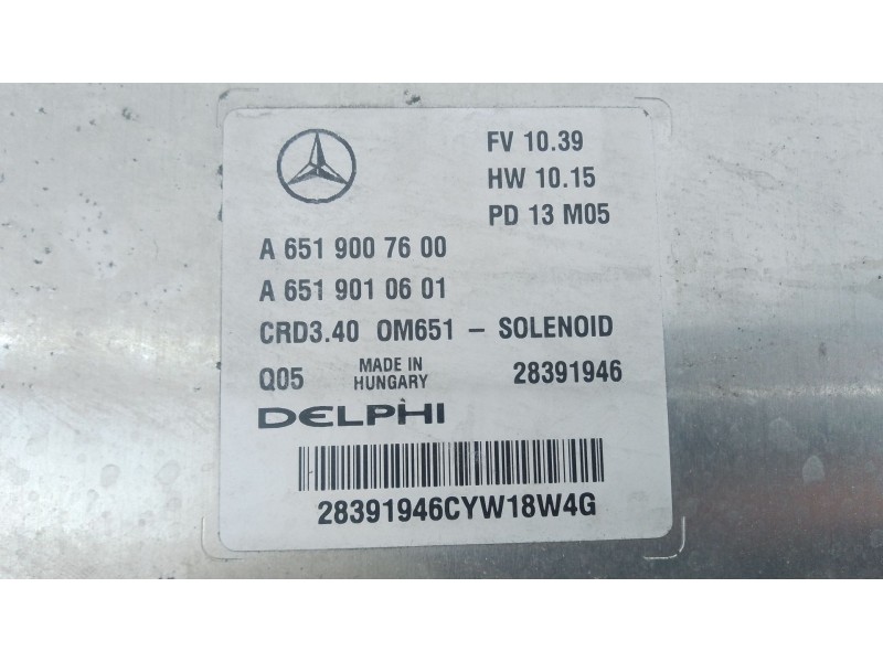 Recambio de centralita motor uce para mercedes-benz clase b sports tourer (w246, w242) b 200 cdi (246.201) referencia OEM IAM A6