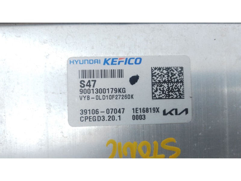 Recambio de centralita motor uce para kia stonic (yb) 1.0 t-gdi referencia OEM IAM 3910607047  