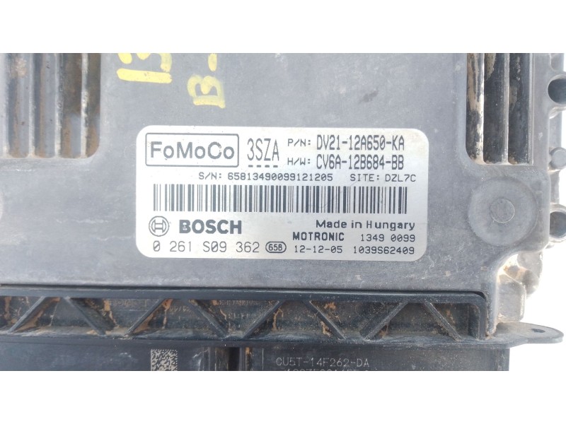 Recambio de centralita motor uce para ford b-max (jk) 1.0 ecoboost referencia OEM IAM 0261S09362 DV2112A650KA 