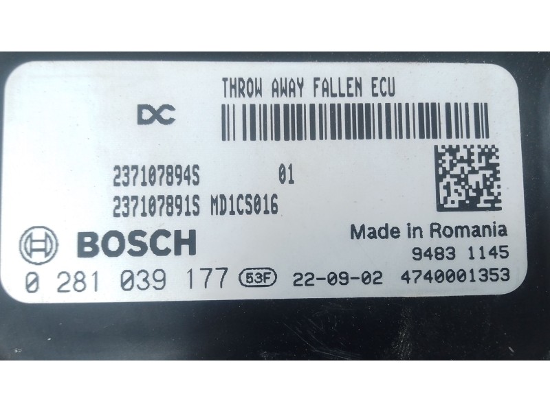Recambio de centralita motor uce para mercedes-benz citan furgoneta/monovolumen (w420) 1.5 110 cdi (420.623) referencia OEM IAM 
