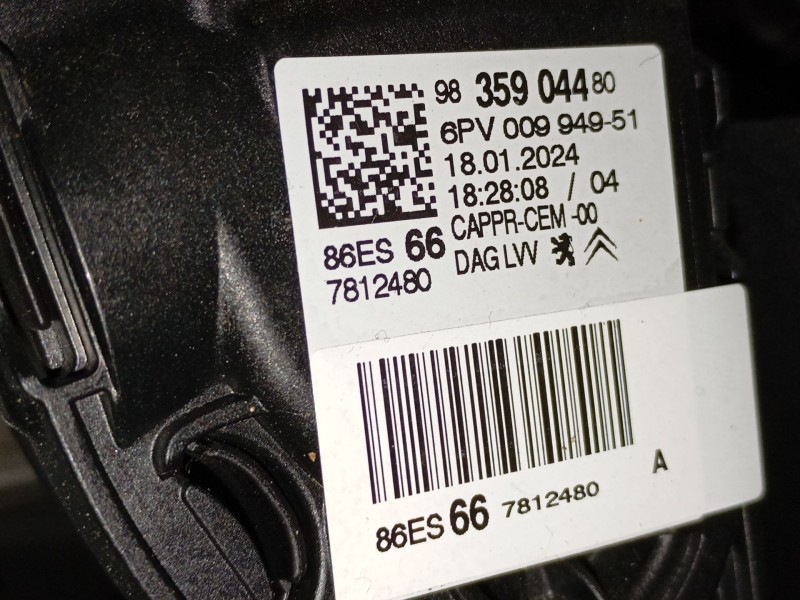 Recambio de pedal acelerador para citroën c3 aircross i (2r_, 2c_) 1.2 puretech 110 (2rhnzb, 2rhnzw, 2rhnpx, 2rhnpj) referencia 