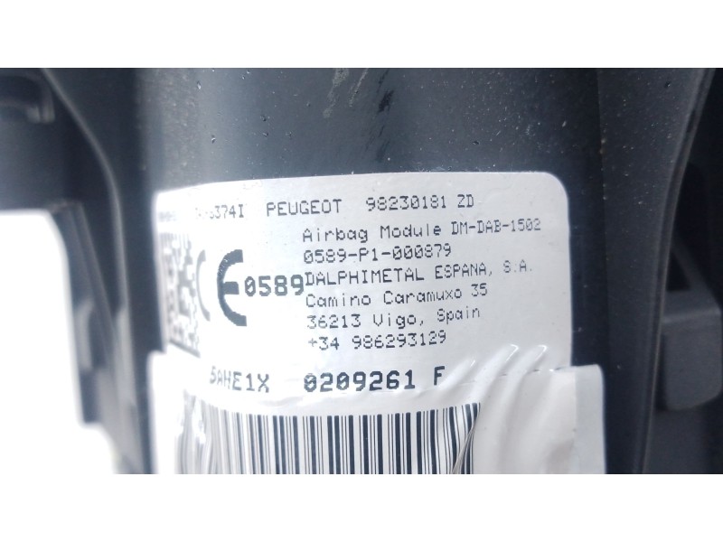 Recambio de airbag delantero izquierdo para peugeot 3008 gt line referencia OEM IAM   