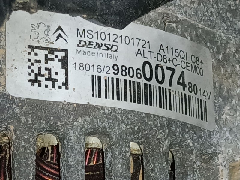 Recambio de alternador para peugeot 208 i (ca_, cc_) 1.2 vti 82 referencia OEM IAM   