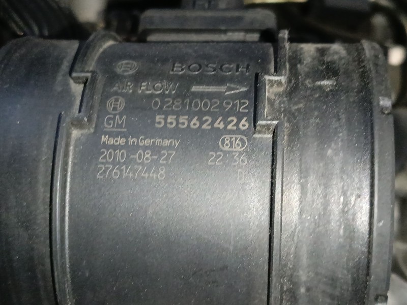 Recambio de caudalimetro para opel insignia a (g09) 2.0 cdti (68) referencia OEM IAM 55562426 0281002912 