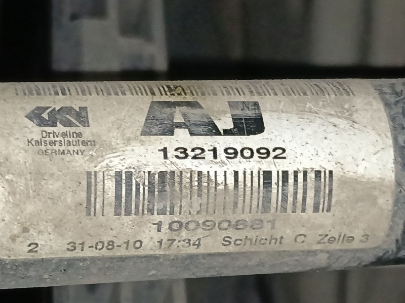 Recambio de transmision delantera derecha para opel insignia a (g09) 2.0 cdti (68) referencia OEM IAM 13219092  