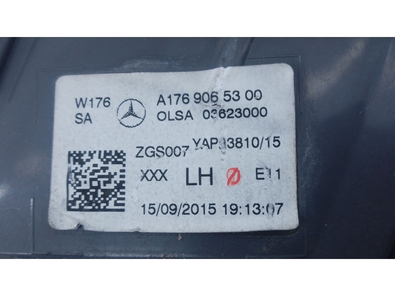 Recambio de piloto trasero izquierdo para mercedes-benz clase a (w176) a 200 cdi / d (176.008) referencia OEM IAM   