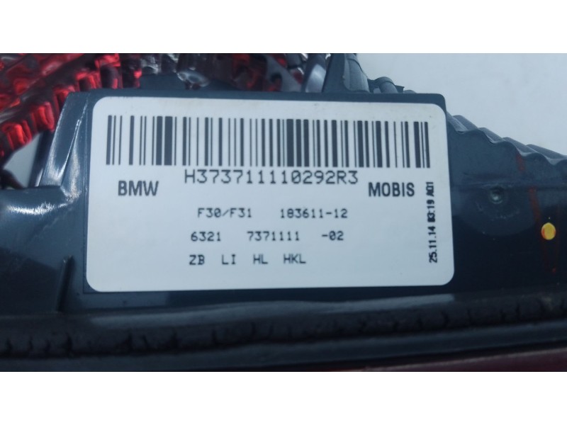 Recambio de piloto trasero izquierdo porton para bmw 3 (f30, f80) 318 d referencia OEM IAM   