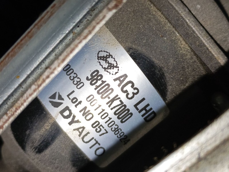 Recambio de motor limpia delantero para hyundai i10 iii (ac3, ai3) 1.0 mpi referencia OEM IAM 98100K7000  