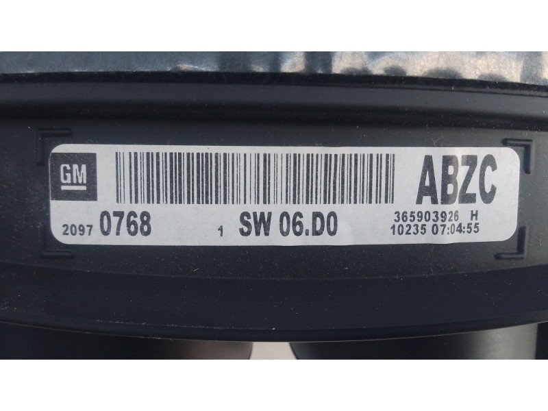 Recambio de cuadro instrumentos para opel insignia a (g09) 2.0 cdti (68) referencia OEM IAM 20970768 365903926 