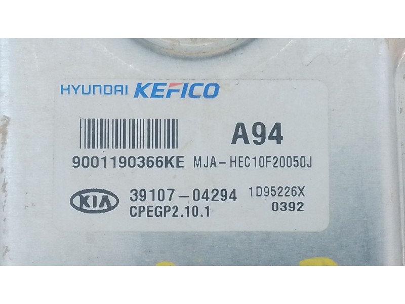 Recambio de centralita motor uce para kia picanto iii (ja) 1.0 referencia OEM IAM 3910704294  