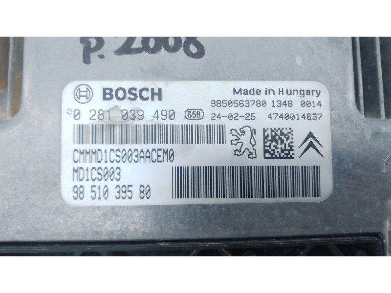 Recambio de centralita motor uce para peugeot 2008 ii (ud_, us_, uy_, uj_, ur_, uc_) 1.5 bluehdi 110 (udyhsk) referencia OEM IAM