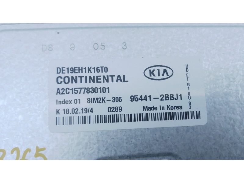 Recambio de modulo electronico para kia niro i (de) 1.6 gdi hybrid referencia OEM IAM 954412BBJ1 A2C1577830101 