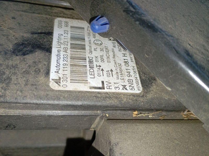 Recambio de faro izquierdo xenon para volkswagen tiguan (ad1, ax1) 2.0 tdi referencia OEM IAM 5NB941081H  