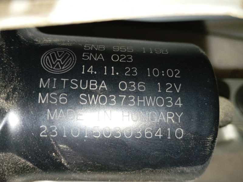 Recambio de motor limpia delantero para volkswagen tiguan (ad1, ax1) 2.0 tdi referencia OEM IAM 5NB955119B  