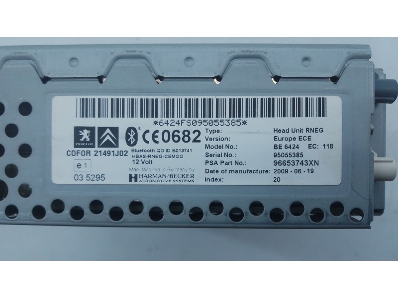 Recambio de sistema navegacion gps para peugeot 407 (6d_) 1.6 hdi 110 (6d9hzc, 6d9hyc) referencia OEM IAM   