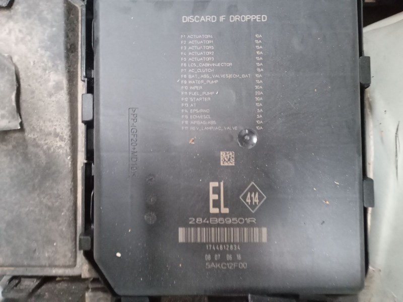Recambio de caja reles / fusibles para renault kadjar (ha_, hl_) 1.5 dci 110 (hla3) referencia OEM IAM 284B69501R  