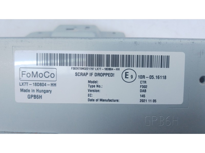 Recambio de sistema navegacion gps para ford ecosport 1.0 ecoboost referencia OEM IAM   