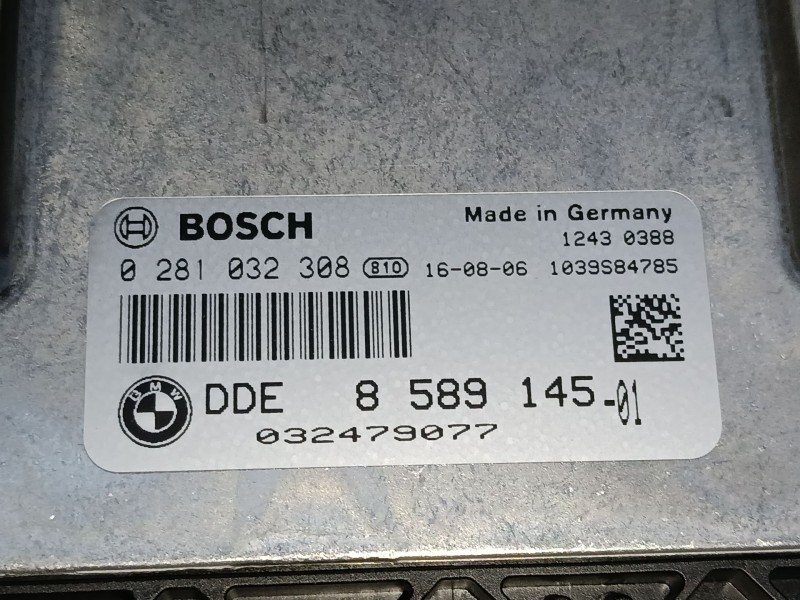Recambio de centralita motor uce para bmw 1 (f20) 116 d referencia OEM IAM DDE8589145- B2810323088116-08-061039s84785 