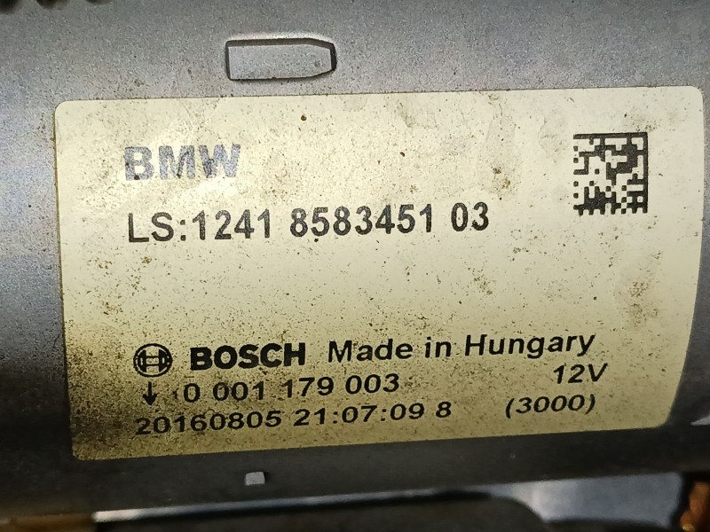 Recambio de motor arranque para bmw 1 (f20) 116 d referencia OEM IAM   